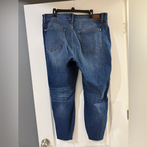 Judy Blue Workin' It Leopard Patch‎ Skinny Jeans, size 20W - Picture 7 of 9